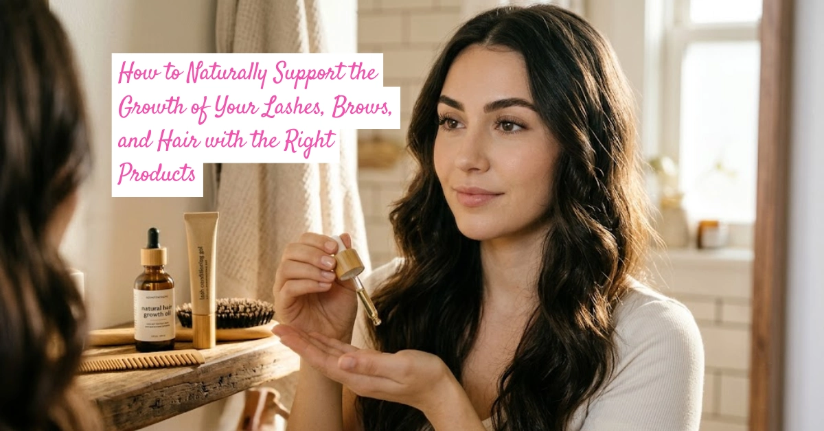 How to Naturally Support the Growth of Your Lashes, Brows, and Hair with the Right Products