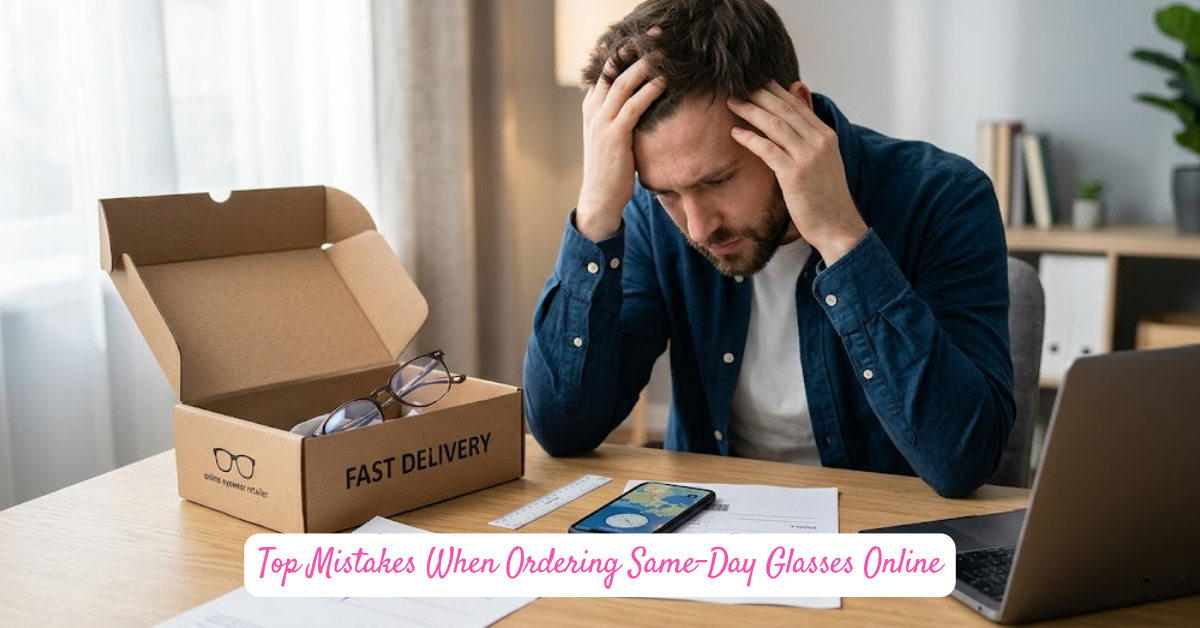 Top Mistakes When Ordering Same-Day Glasses Online