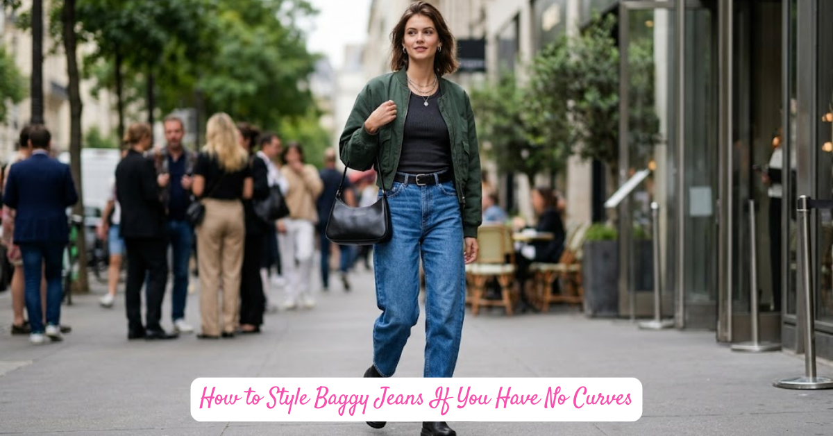 How to Style Baggy Jeans If You Have No Curves