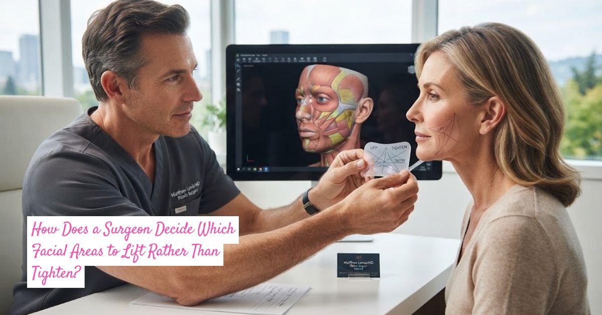 How Does a Surgeon Decide Which Facial Areas to Lift Rather Than Tighten?